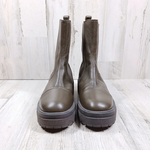 Sam Edelman Wellington Women's Brown Lug Sole Ankle Boots #1116 - Picture 4 of 11